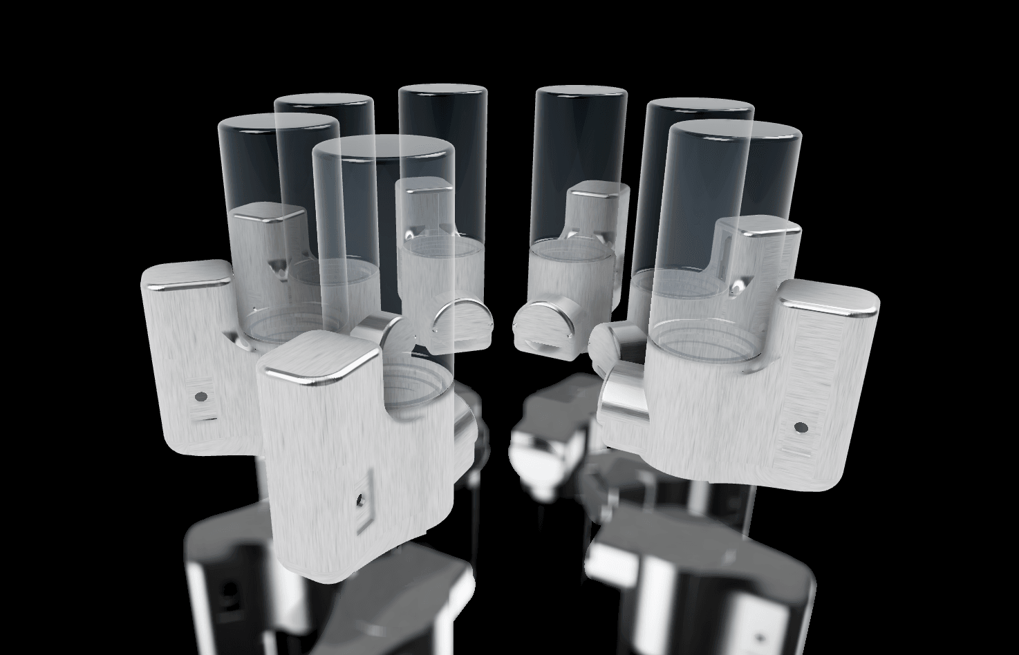 Spice System - Compact precision dispensers for effortless seasoning with refillable design.